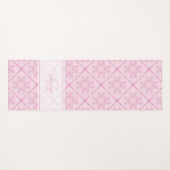 名前をカスタムする名門私立校風のインピンクマンダラダイヤモンドタイル ヨガマット (正面(横))