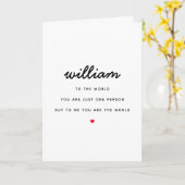 名前をカスタムする君は私にとってバレンタインデーの世界だ カード (黄色い花)