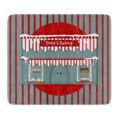 名前をカスタムする国ベーカリー カッティングボード (正面)