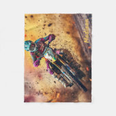 名前をカスタムする基十字 フリースブランケット (正面)