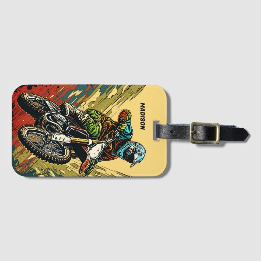 名前をカスタムする基十字 ラゲッジタグ (正面横)