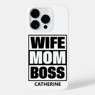名前をカスタムする妻 – ママ – ボス Case-Mate iPhone 14 PROケース
