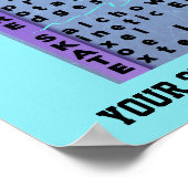 名前をカスタムする姿スケーターポスター ポスター (角)