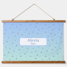 名前をカスタムする子供ズルームデコールブルースフラワー