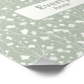 名前をカスタムする子供部屋デコールファームハウスフローラ ポスター (角)