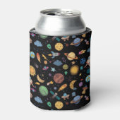 名前をカスタムする宇宙飛行士惑星宇宙 缶クーラー (缶正面)