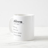 名前をカスタムする定義|1枚の写真 コーヒーマグカップ (正面左)