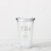 名前をカスタムする実在不動産業者 |不動産仲介業者ギフト アクリルタンブラー (裏面)