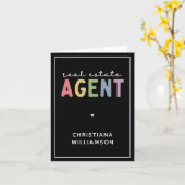 名前をカスタムする実在不動産業者 |不動産仲介業者ギフト カード (黄色い花)