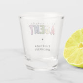 名前をカスタムする実在不動産業者 |不動産仲介業者ギフト ショットグラス (裏面)