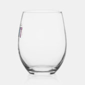 名前をカスタムする実在不動産業者 |不動産仲介業者ギフト ステムなしワイングラス (左)