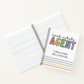 名前をカスタムする実在不動産業者 |不動産仲介業者ギフト ノートブック (内部)