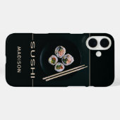名前をカスタムする寿司の電話代 Case-Mate iPhoneケース (裏面 (横))