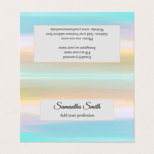 名前をカスタムする専門名刺 名刺 (外部フラット)