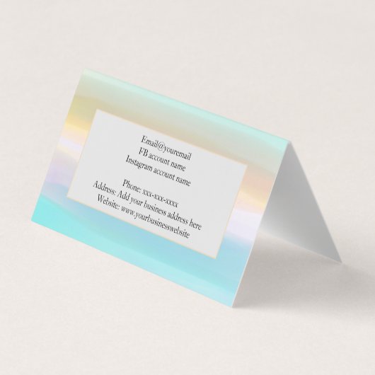 名前をカスタムする専門名刺 名刺 (裏面)