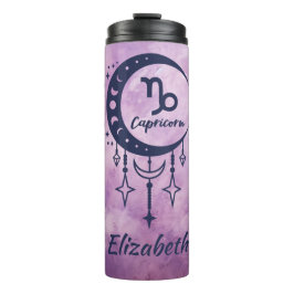 名前をカスタムする山羊座〔占星術の〕十二宮図標識 タンブラー