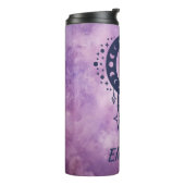 名前をカスタムする山羊座〔占星術の〕十二宮図標識 タンブラー (回転左)