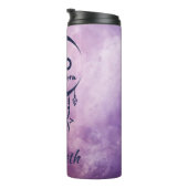 名前をカスタムする山羊座〔占星術の〕十二宮図標識 タンブラー (回転右)