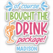 名前をカスタムする巡航 シール (正面)