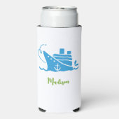 名前をカスタムする巡航 スリム缶クーラー (Seltzer裏面)