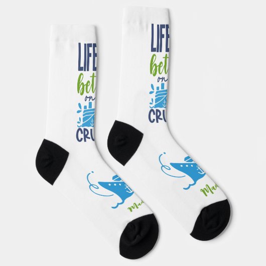 名前をカスタムする巡航 ソックス (右)