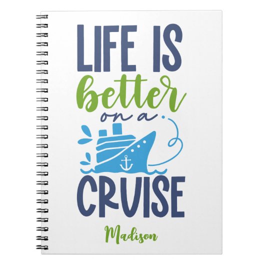 名前をカスタムする巡航 ノートブック (正面)