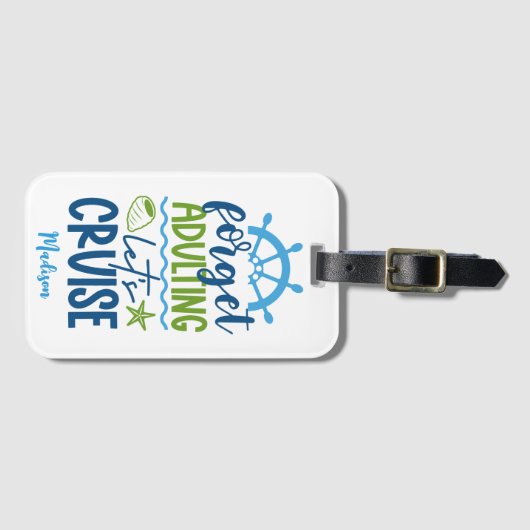 名前をカスタムする巡航 ラゲッジタグ (正面横)