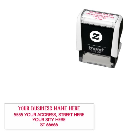 名前をカスタムする差出人住所スタンプパーソナライズされた セルフインキングスタンプ (インサイチュ)