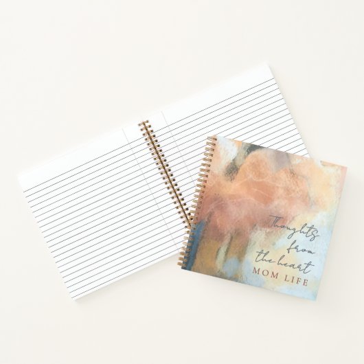 名前をカスタムする年ママ生命の水の色の母性 ノートブック (内部)