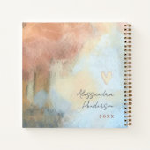 名前をカスタムする年ママ生命の水の色の母性 ノートブック (裏面)