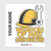 名前をカスタムする建築 シール (シート)