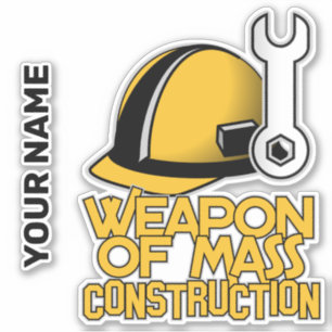 名前をカスタムする建築 シール