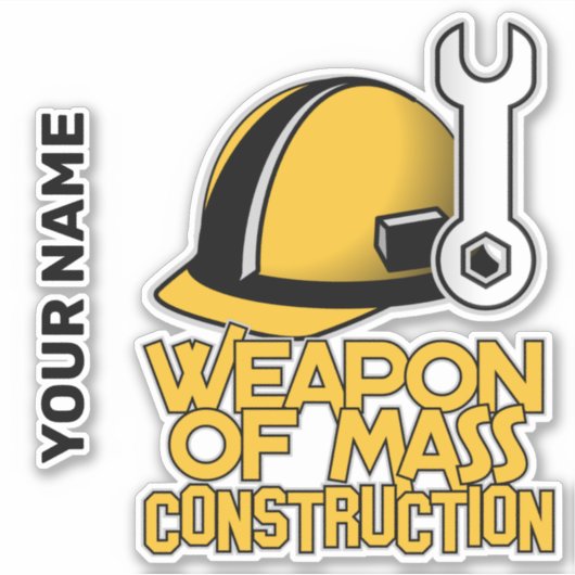 名前をカスタムする建築 シール (正面)