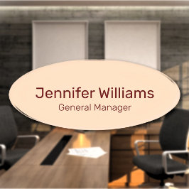 名前をカスタムする役職の従業員 名札