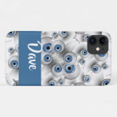 名前をカスタムする怖い目 Case-Mate iPhoneケース (裏面(横))