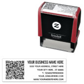 名前をカスタムする情報アドレスQRコードの自動手書きスタンプ セルフインキングスタンプ (インサイチュ)