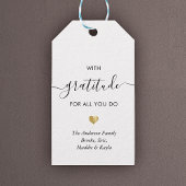 名前をカスタムする感謝スモダンクリプトありがとう金ゴールド ギフトタグ