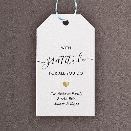 名前をカスタムする感謝スモダンクリプトありがとう金ゴールド ギフトタグ