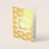 名前をカスタムする感謝実在フォイルカー子供へド 箔カード (正面)