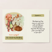 名前をカスタムする感謝実在フォイルカー子供へド 箔カード (内部)