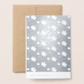 名前をカスタムする感謝実在フォイルカー子供へド 箔カード (裏面封筒付き)