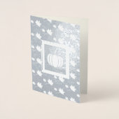 名前をカスタムする感謝実在フォイルカー子供へド 箔カード (正面)