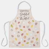 名前をカスタムする感謝祭の友情離れの エプロン (正面)
