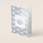 名前をカスタムする感謝祭実在 箔カード (正面)