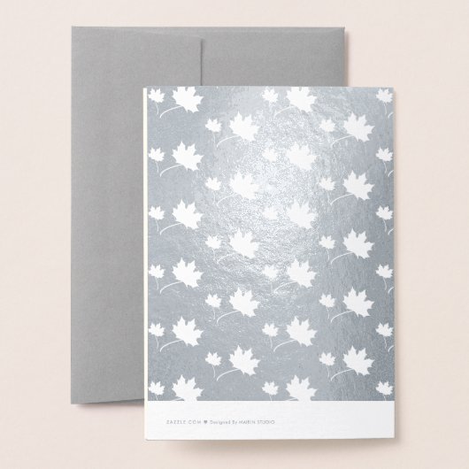 名前をカスタムする感謝祭実在 箔カード (裏面封筒付き)