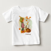名前をカスタムする感謝贈り物ベビーTシャツ ベビーTシャツ (正面)