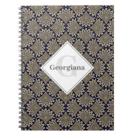 名前をカスタムする我々はあなたを見ている海軍と金ゴールドレトロ ノートブック