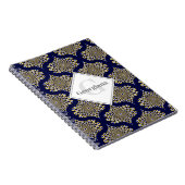 名前をカスタムする我々はあなたを見ている海軍と金ゴールドレトロ ノートブック (右側)