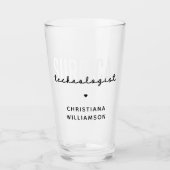 名前をカスタムする手術技術者Med Surg Tech タンブラーグラス (正面)