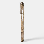 名前をカスタムする抽象芸術ジュニパーバークのテクスチャ写真 Case-Mate iPhoneケース (裏面 / 左)